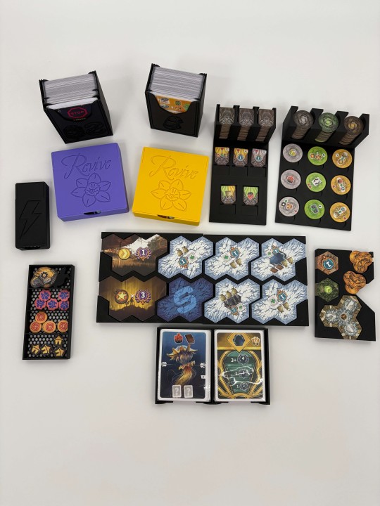 Insert do gry planszowej Revive + dodatek Call of the Abyss – organizer druk 3D