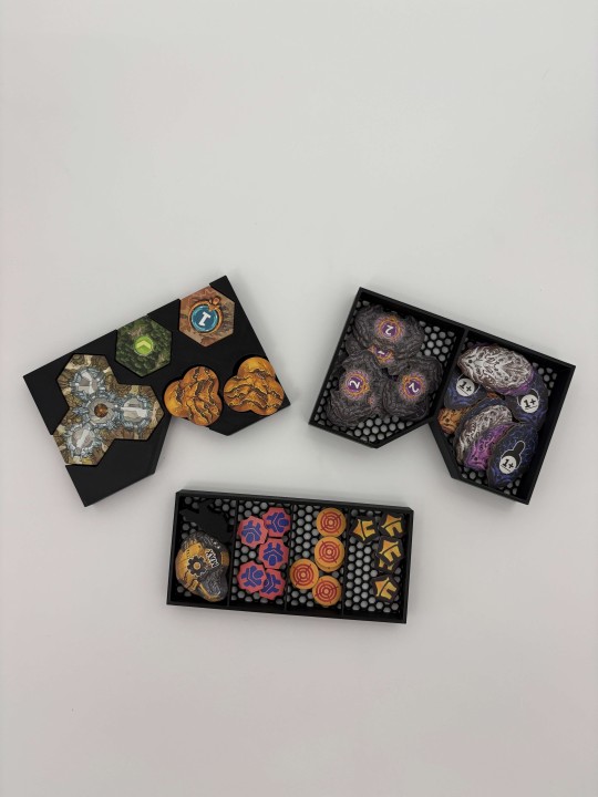 Insert do gry planszowej Revive + dodatek Call of the Abyss – organizer druk 3D