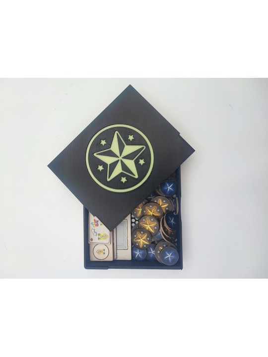 Insert do gry planszowej NUCLEUM w raz z dodatkami AUSTRALIA, RADA POSTĘPU, PATRONI