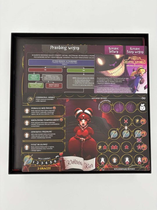 Insert do gry planszowej Wojna w krainie czarów plus dodatek Odłamki Szaleństwa