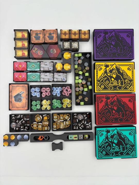 Insert do gry planszowej Covenant – organizer druk 3D