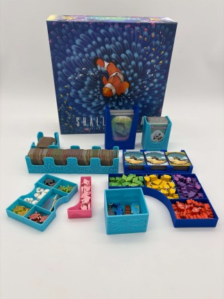 Insert do gry planszowej Shallow Sea z dodatkiem Sezon lęgowy oraz Rzadkie ryby, druk 3d