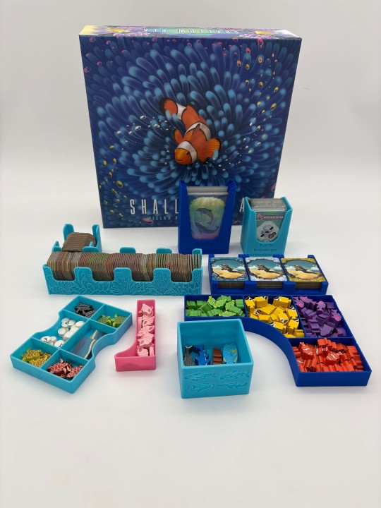 Insert do gry planszowej Shallow Sea z dodatkiem Sezon lęgowy oraz Rzadkie ryby, druk 3d