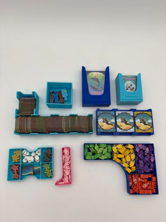 Insert do gry planszowej Shallow Sea z dodatkiem Sezon lęgowy oraz Rzadkie ryby, druk 3d