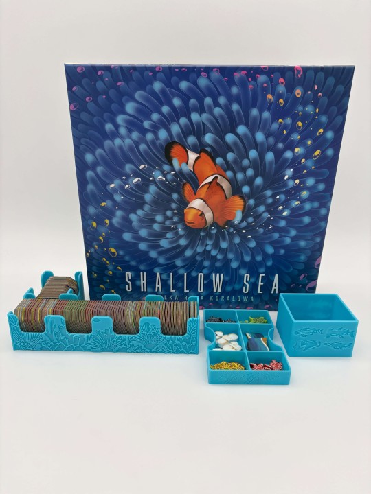 Insert do gry planszowej Shallow Sea z dodatkiem Sezon lęgowy oraz Rzadkie ryby, druk 3d
