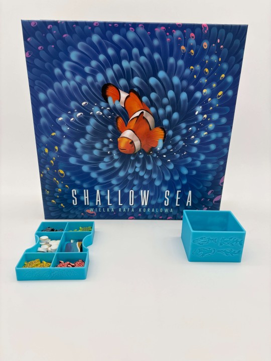 Insert do gry planszowej Shallow Sea z dodatkiem Sezon lęgowy oraz Rzadkie ryby, druk 3d