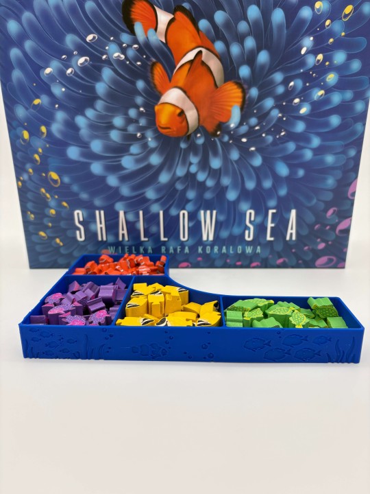Insert do gry planszowej Shallow Sea z dodatkiem Sezon lęgowy oraz Rzadkie ryby, druk 3d