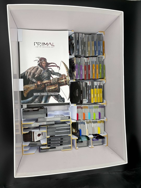 Insert do gry planszowej Primal: Przebudzenie – organizer druk 3D