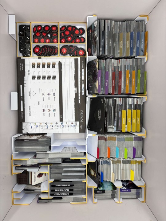 Insert do gry planszowej Primal: Przebudzenie – organizer druk 3D