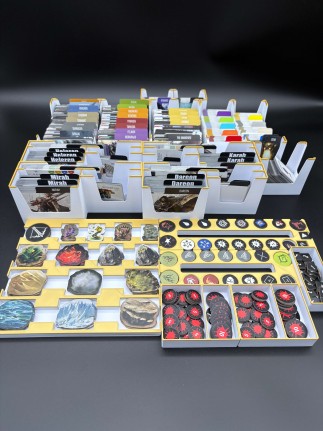 Insert do gry planszowej Primal: Przebudzenie – organizer druk 3D