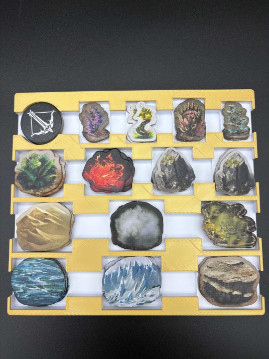 Insert do gry planszowej Primal: Przebudzenie – organizer druk 3D